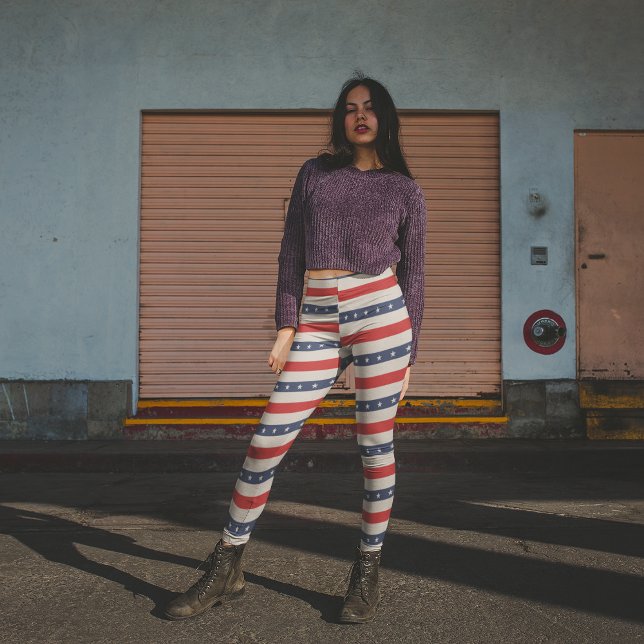 Patriotic Stars Leggings (Creator Uploaded)