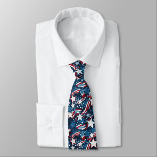 Patriotic Stars Men's Dress Tie