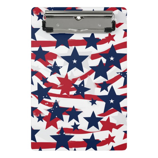 Patriotic Stars  Mini Clipboard (Front)