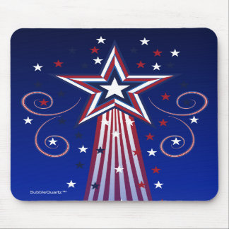 Patriotic stars mousepad
