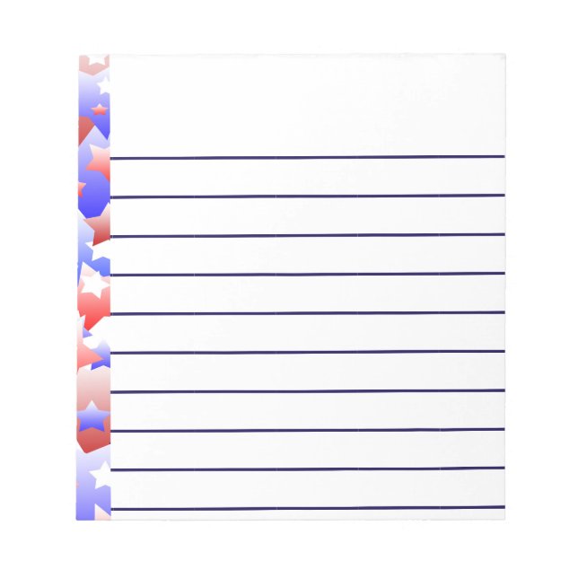 Patriotic Stars Notepad (Front)