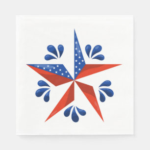 Patriotic Stars Paper Napkins