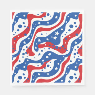 Patriotic Stars Paper Napkins