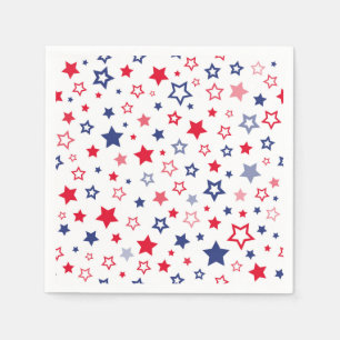 Patriotic Stars Paper Napkins