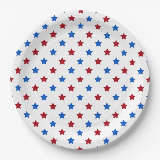 Patriotic Stars Paper Plate