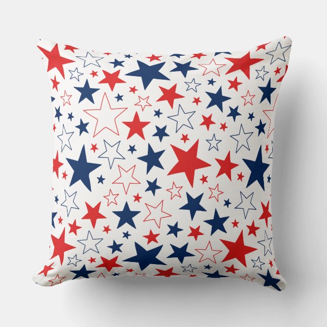 Patriotic Stars Pillow (Front)