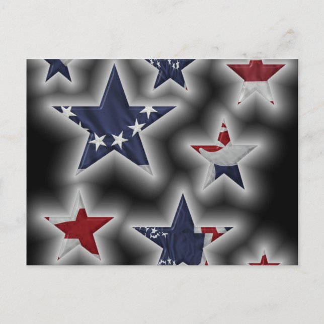 Patriotic Stars Postcard (Front)