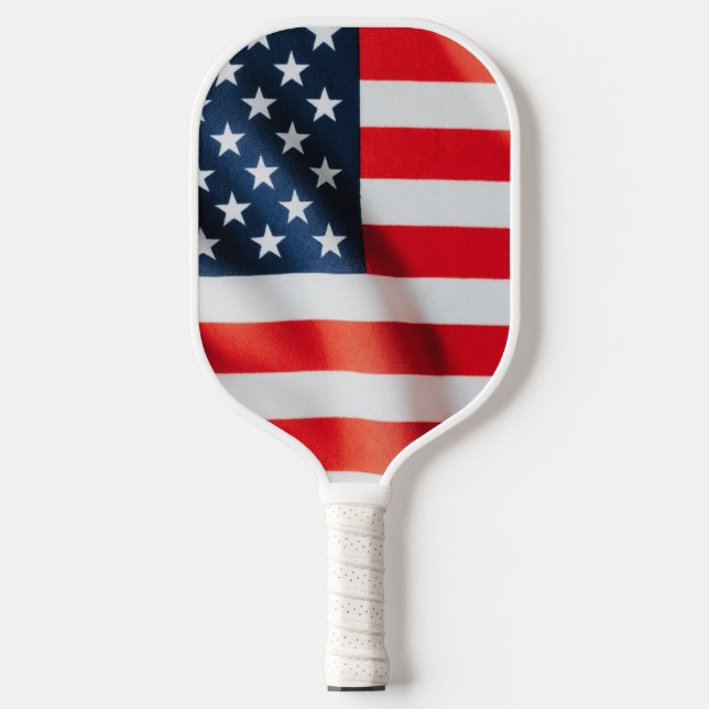 Patriotic Stars & Stripes Pickleball Paddle – USA (Front)