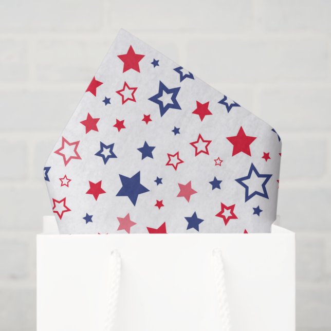 Patriotic Stars Tissue Paper (Gift Bag)