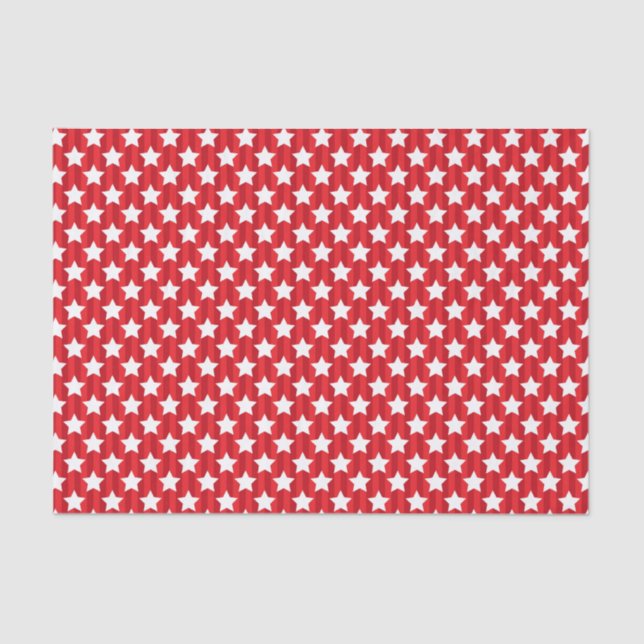 Patriotic Stars  Tissue Paper (Front)