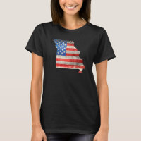 Patriotic State of Missouri USA Flag for Men Women