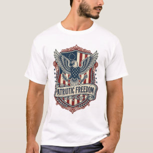 Patriotic State Pride Series Vector Graphic Tee (2