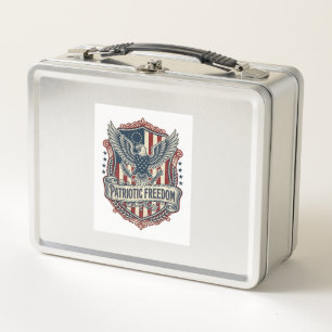 Patriotic State Pride Series Vector Graphic Tee (2 Metal Lunch Box