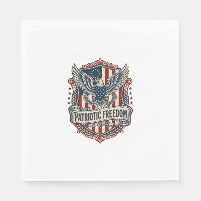 Patriotic State Pride Series Vector Graphic Tee (2 Napkin (Front)