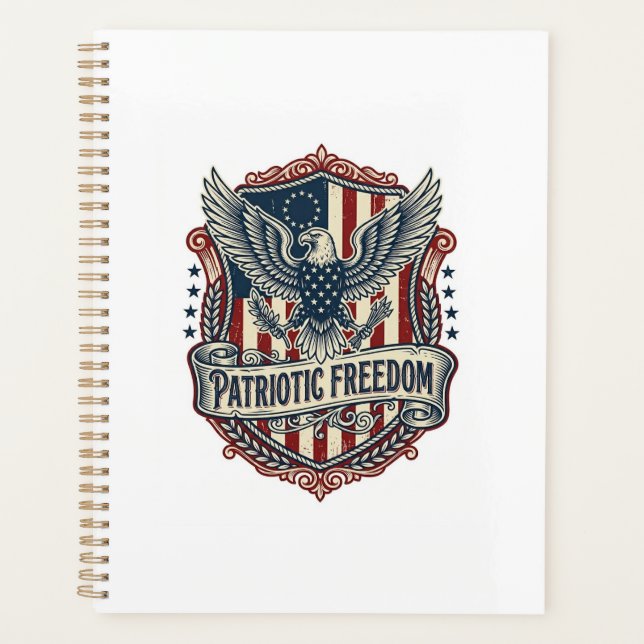 Patriotic State Pride Series Vector Graphic Tee (2 Planner (Front)