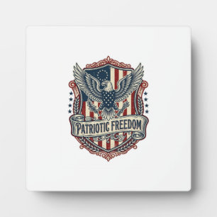 Patriotic State Pride Series Vector Graphic Tee (2 Plaque