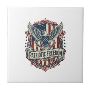 Patriotic State Pride Series Vector Graphic Tee (2 Tile