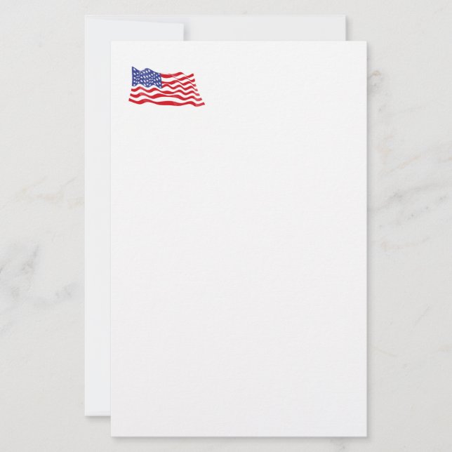 Patriotic Stationery Paper (Front)