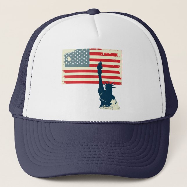 Patriotic Statue of Liberty Flag Hat (Front)
