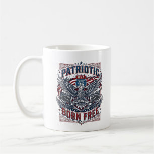 Patriotic Steel Road Guardian Biker Road Freedom P Coffee Mug