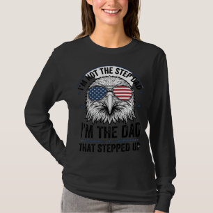 Patriotic Step Dad Eagle Vintage Shirt Design_1