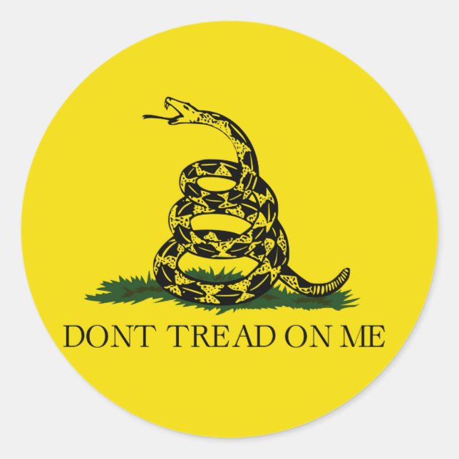 Patriotic stikers classic round sticker (Front)