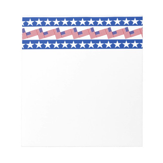 Patriotic Stripe Notepad (Front)