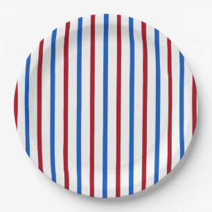 Patriotic Stripe Paper Plate