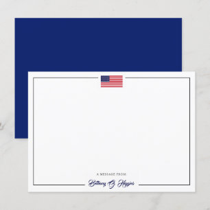 Patriotic Style America Flag   Office Stationary
