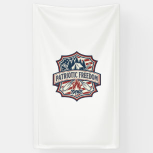 Patriotic Summer Camp Spirit Vector Graphic Tee_1 Banner