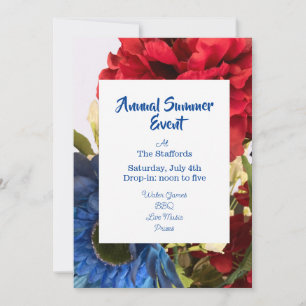 Patriotic summer Fun Invitation Card