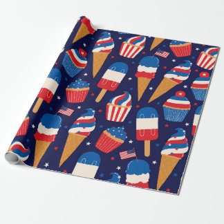 Patriotic Summer Treats Wrapping Paper