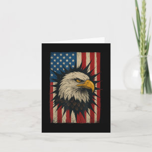 Patriotic Sunflower Usa Flag 4th Of July American Card