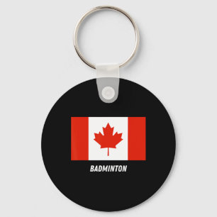 Patriotic Support Badminton Canada Team Sport Cana Key Ring