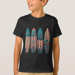 Patriotic Surfboards Surfing Surfboarder Surfer 4t T-Shirt