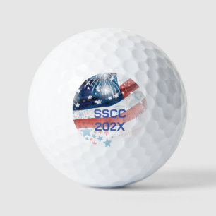 Patriotic Swing: Souvenir July 4th Golf Ball