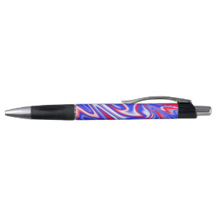 Patriotic Swirl: Red White and Blue Marble,