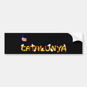 Patriotic Symbol, Catalonia freedom , Catalunya Bumper Sticker