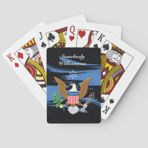 Patriotic Symbol of the United States personalise Playing Cards