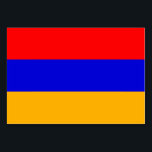 Patriotic table card with Flag of Armenia<br><div class="desc">Enhance your event with our elegant table card featuring the flag of Armenia! Designed to add a touch of cultural pride, this table card is perfect for weddings, parties, or any special occasion. The vibrant colours and distinctive symbols of the Armenian flag are beautifully displayed, making each card a meaningful...</div>