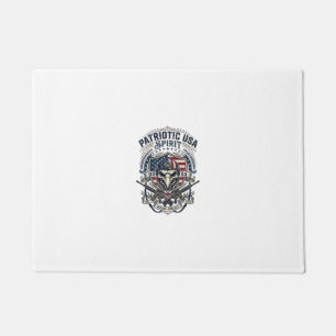 Patriotic Tactical Eagle Skull Military Inspired S Doormat