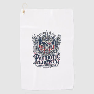 Patriotic Tactical Eagle Skull Military Inspired S Golf Towel