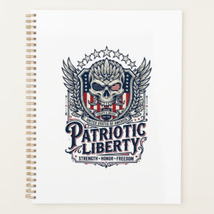 Patriotic Tactical Eagle Skull Military Inspired S Planner