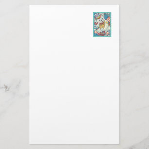 PATRIOTIC TEDDY BEAR & QUILT STATIONERY