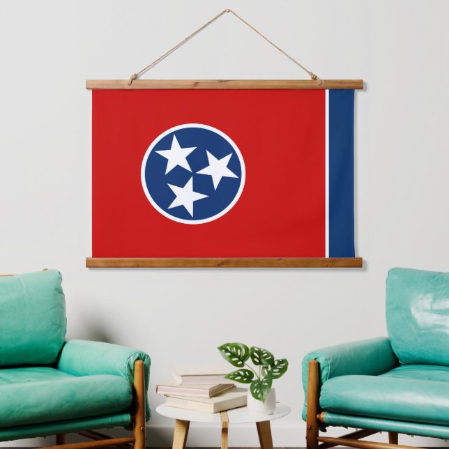 Patriotic Tennessee Tapestry, Tennessee Flag Hanging Tapestry (Living Room)