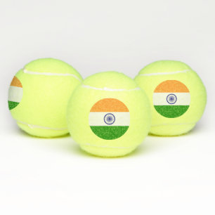 Patriotic Tennis Ball with Flag of India
