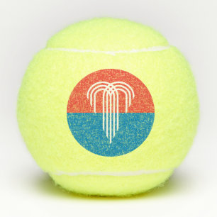 Patriotic Tennis Ball with Flag of Kansas City
