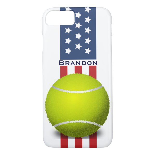 Patriotic Tennis Design iPhone 7 Case (Back)