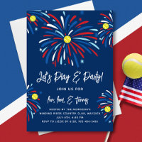 Patriotic Tennis & Fireworks 4th of July Party