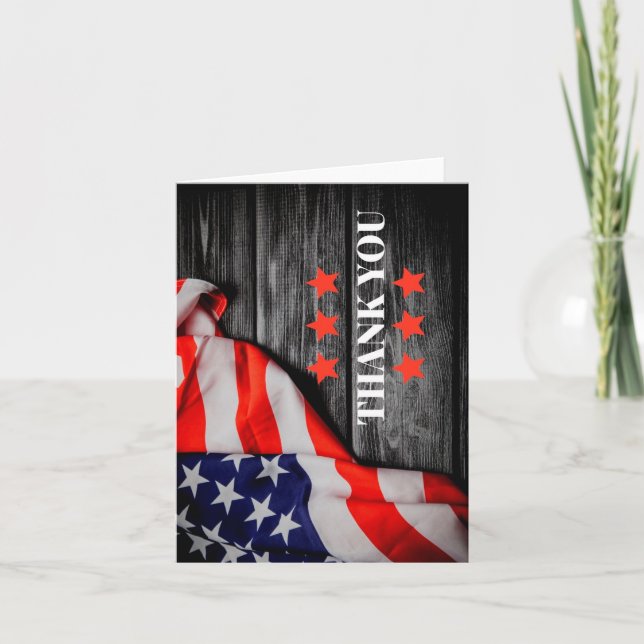 Patriotic Thank you  Card (Front)
